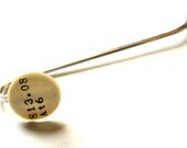 Dewey Decimal Bookmark Silver Shepherds Hook Style