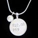 Bridesmaid Necklaces with Pearl and Library Book Charm Bridal Package of 5