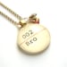 22K Gold Watermelon Tourmaline AAA Grade Dewey Decimal Vintage Card Catalog Luxe Necklace