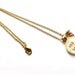 22K Gold Watermelon Tourmaline AAA Grade Dewey Decimal Vintage Card Catalog Luxe Necklace