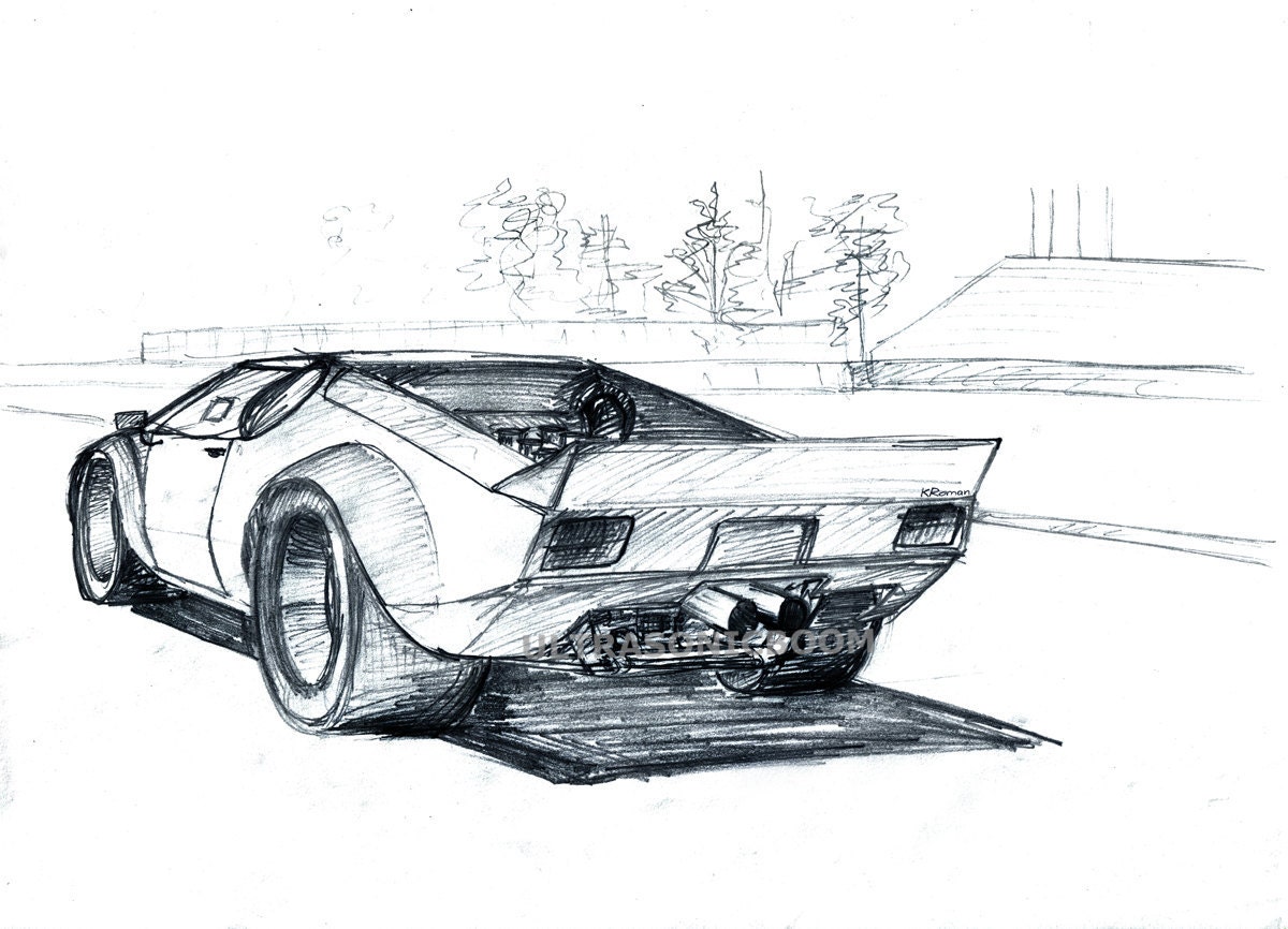 car racing drawing