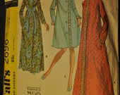 Misses' Robe in Three Versions Size Large 16 - 18 Vintage 1970s Sewing Pattern-McCall's 2696