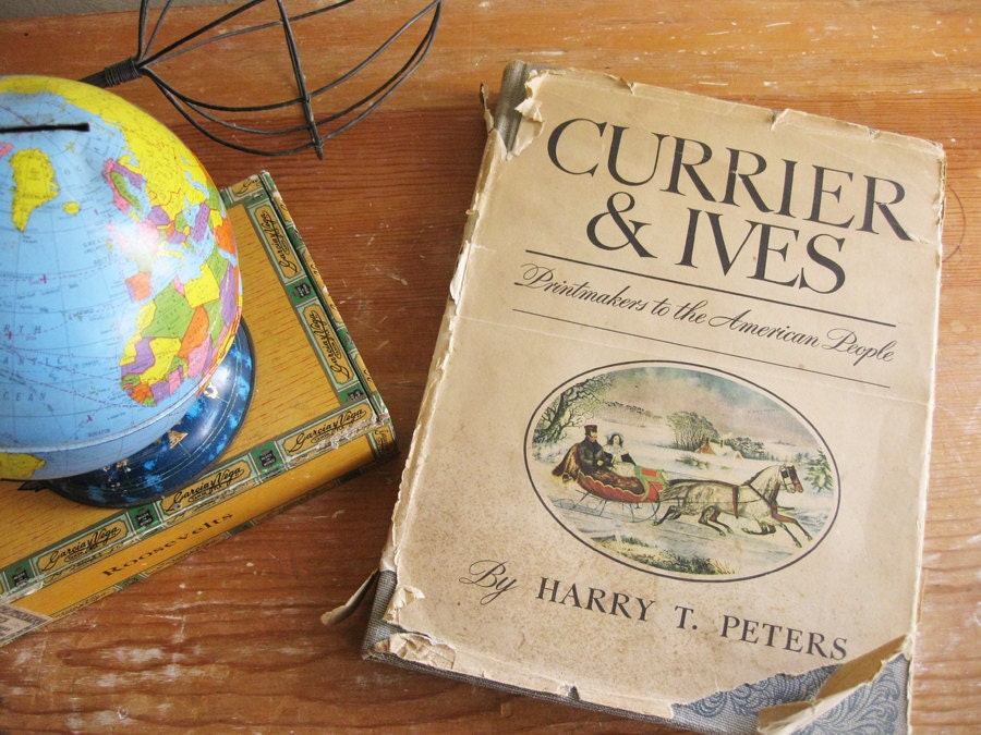SALE: 1942 Currier and Ives Book, Printmakers to the American People by Harry. T Peters, 192 Illustrations