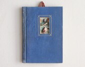 Original Shadow Box Book Assemblage from Vintage Materials and Seashells