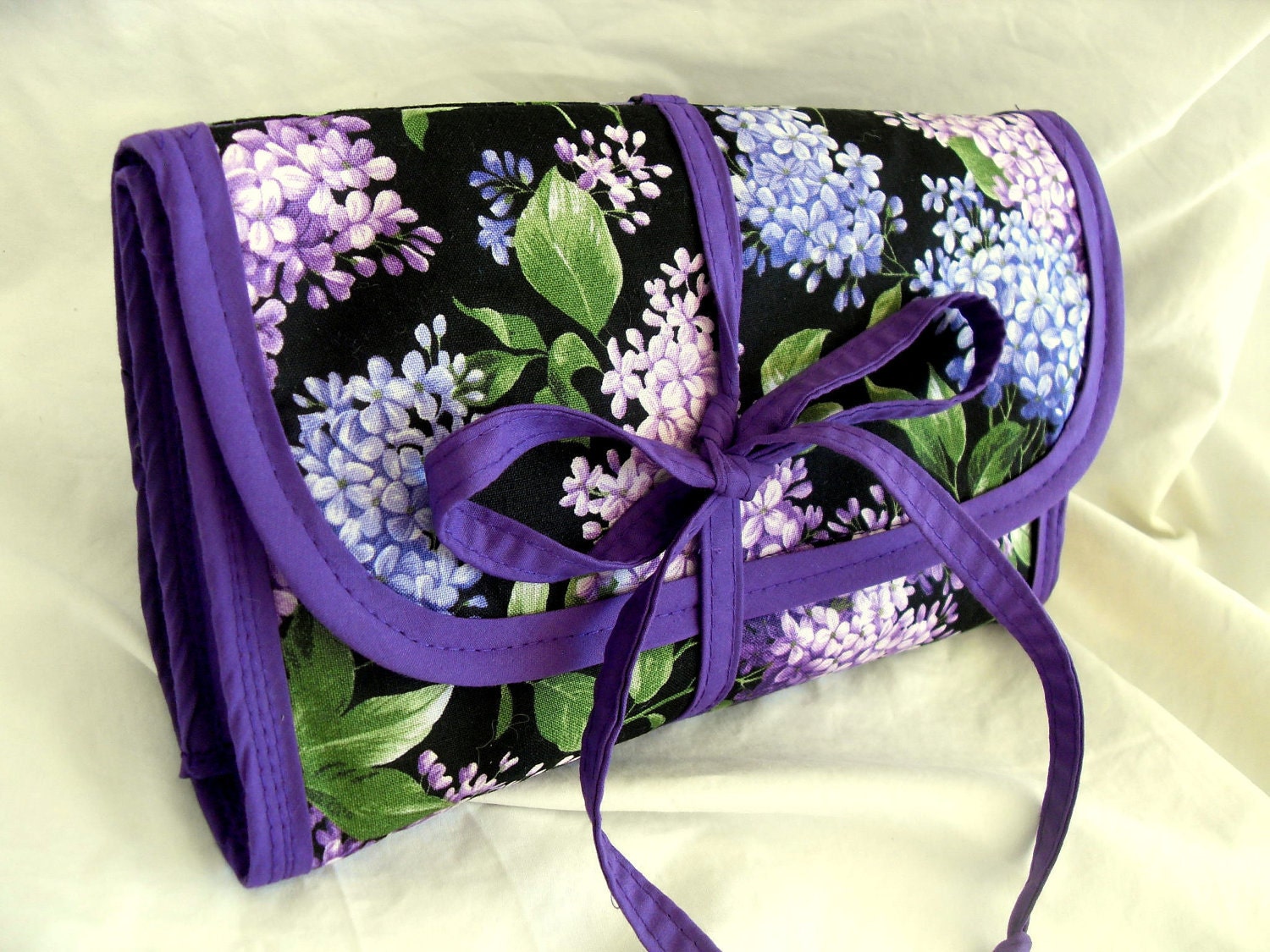Knitting Needle Organizer Sock Knitter Special Double Points AND Circular Needles Lilac