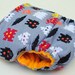 Medium "Invaders" Bamboo Fitted Diaper