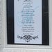 Black White Tiffany Blue Damask Sign for Guest Book Wish Tree Advice Tags