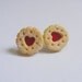 Jammy Dodger Miniature Food Earrings - Miniature Food Jewelry