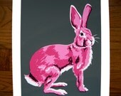 Pink & Grey Radioactive Rabbit