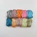10 ASSORTED COLORS Mulberry Silk Fiber PASTEL Pack Hand dyed Roving Top 3.2oz (90g)