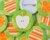 Apple fabric badges set of three, perfect thank you gift for teachers