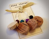 Recycled Cork Wine Charms