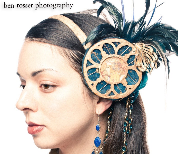 Mucha Medallion Tribal Fusion Bellydance Headdress