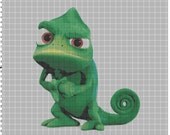 Pascal Tangled Rapunzel Chameleon Cross Stitch Pattern PDF (Pattern Only)