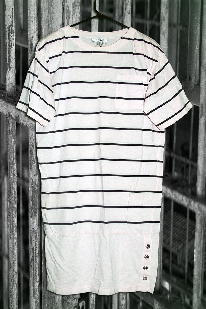 80s Jailbird Striped Dress