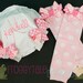 PERSONALIZED Monogrammed Diaper Cover Tutu Bloomer and Leg Warmer Full Set Outfits for Little Baby Girls - CUSTOM