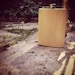 Ash Woodgrain Stainless Steel Hip Flask