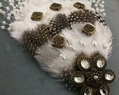 Vintage Bridal Feather Fascinator