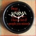 DEAR KARMA I have a LIST of people you missed Etsy 10 inch Resin Wall Clock Fathers Day Graduation Christmas QuickShip