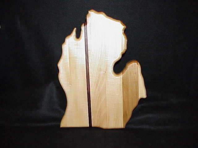 Maple and Walnut Cutting Board for the Kitchen - Medium