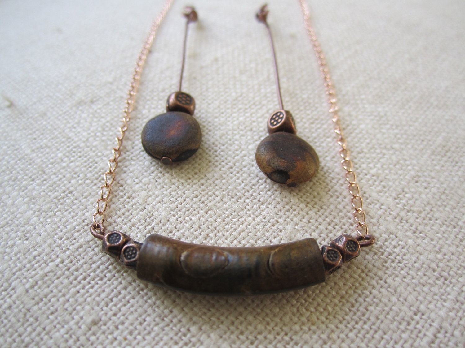 wood necklace