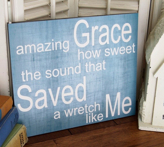 Amazing Grace, 10x12 Stand Out Print