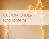 CUSTOM ORDER - Pyramid Paper Lanterns - Long Strand