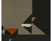 nocturno art print- mixed media digital collage