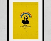 Look to the rainbow - A3 art print- jazz music poster