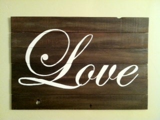 Custom Wedding Guest Book Alternative for Rustic Wedding, Rustic Wedding Decor, Wedding Sign "Love" Word Sketch on Wood Slat Canvas