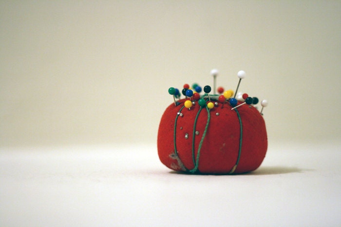 Pincushion Photo 4x6 Fine Art Print, Sewing and Crafting Decor, Home Decor, Wall Art, Creative Decorating Ideas