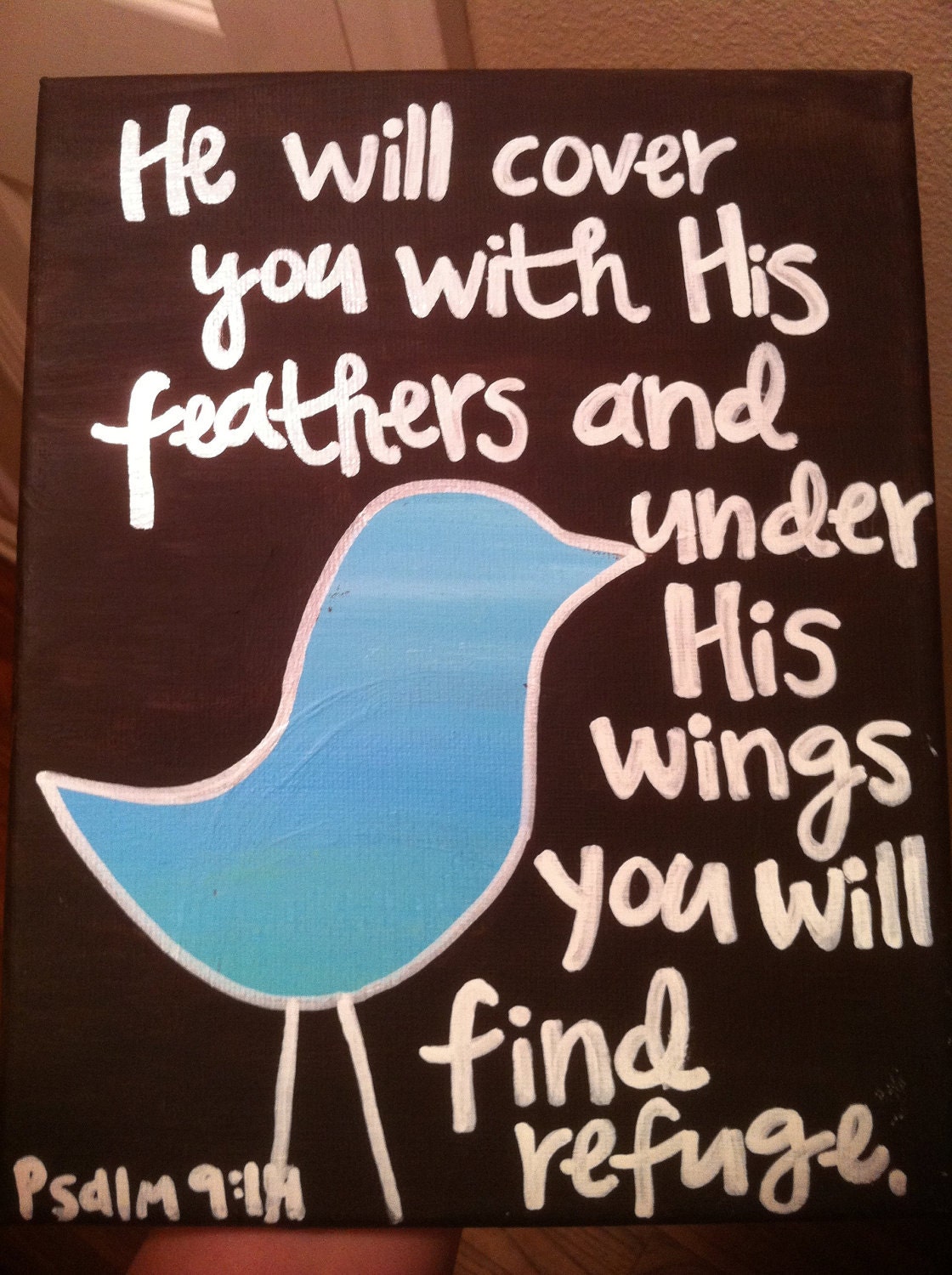 BIble Verse Bird Canvas