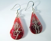 Reindeer Lichen Earrings, Moss Jewelry, Plant Jewelry