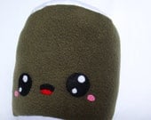 Maki the Lovable Hand Stuffed Kawaii Sewn Fleece Plush Toy Sushi for Children or Kids at Heart  and Japan Lovers.