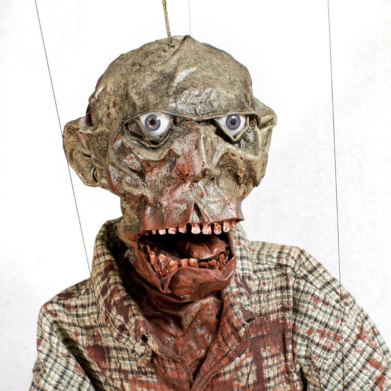 Paper  Mâché  Custom Made Zombie String Section Marionette