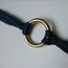 The Gable Collection Bracelet No.10 - Eternity Gold Ring Circle Navy Blue Cord