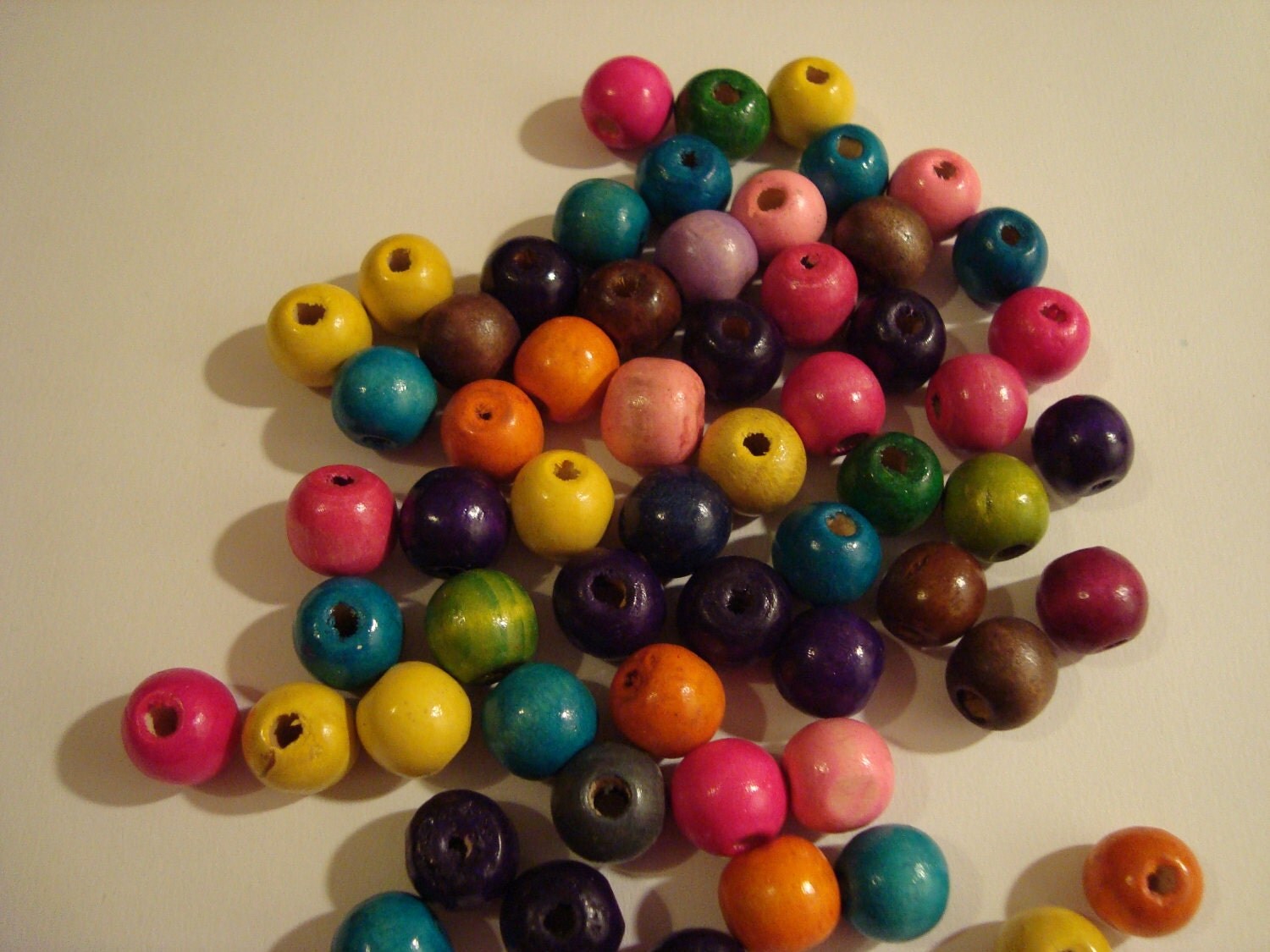 Colored Wooden Beads