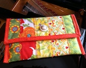 Kindle, Kindle Paperwhite & Kindle Paperwhite 3G Cover - Handmade Quilted Cotton - Tangerine