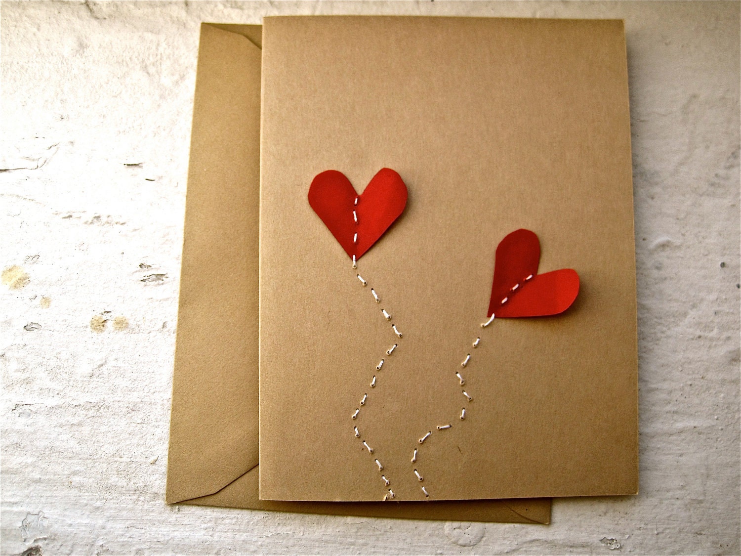 I love you, balloon hearts- card