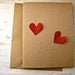 I love you, balloon hearts- card