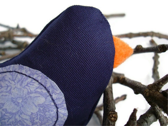 Catnip toy cat bird toy  - blue bird cat toy - catnip blue bird