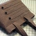 Medium Tote Bag with Decorative Straps in Brown