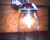 Mason Jar, Wall Sconce, Mason jar light