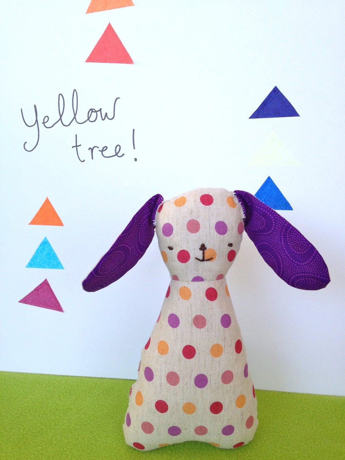 Easter Bunny / Polka-Dot Bunny Softie - Easter Gift