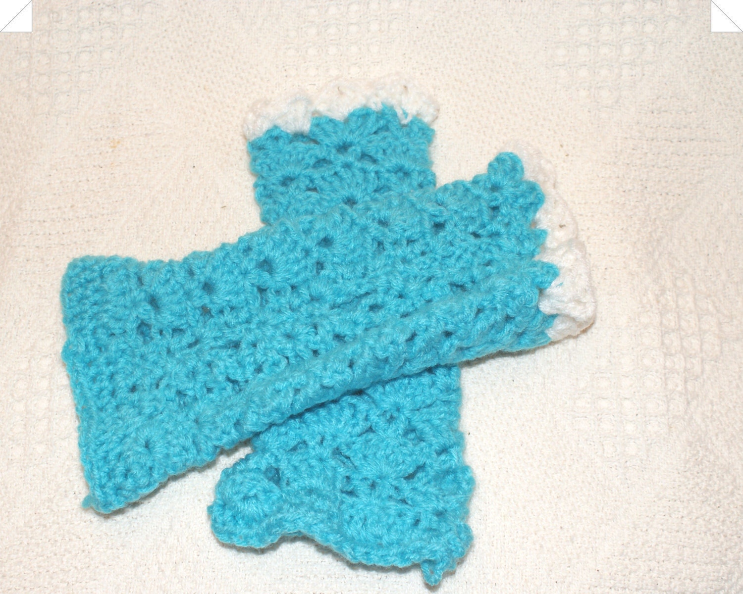 Fingerless Mittens, Lacy Fishnet Fingerless Gloves, Crocheted Blue Wristwarmers, texting gloves, crocheted gloves, fingerless gloves
