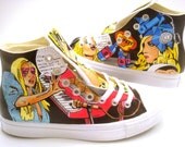 Lady Gaga Converse (Hand Painted)