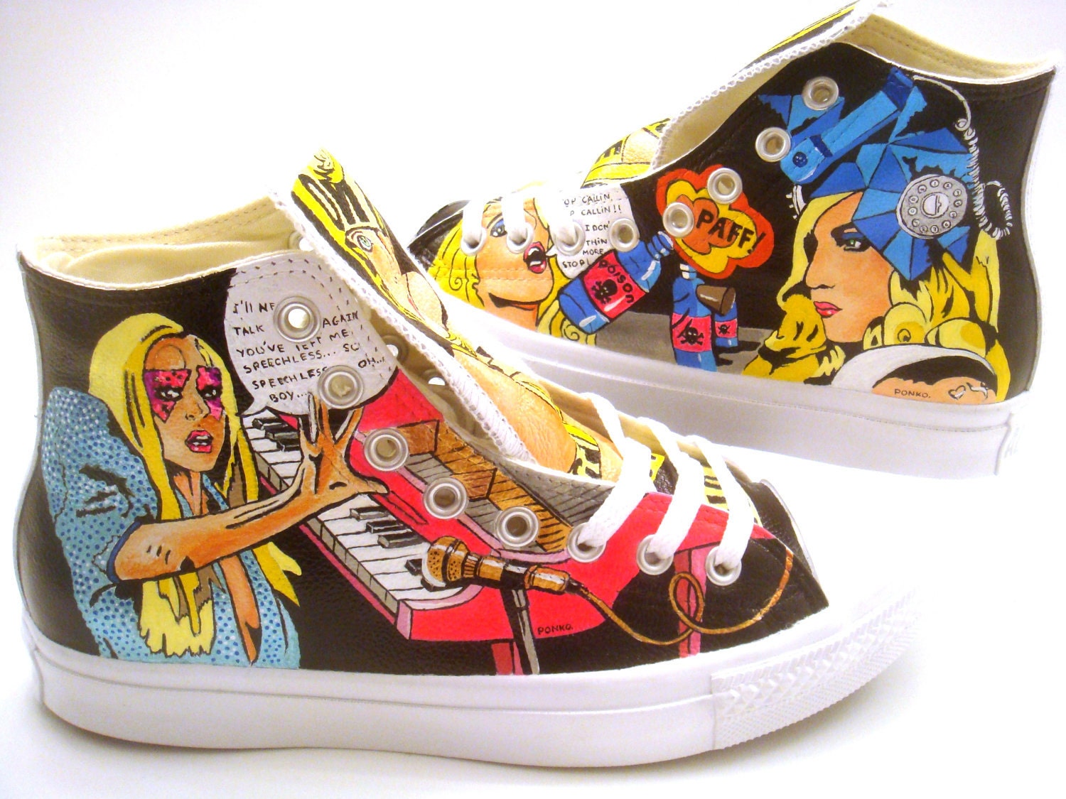 Lady Gaga Converse (Hand Painted)