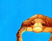 Loggerhead Sea Turtle Fine Art Print - 12 x 12 in.
