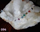Gemstones and Crystal Chakra bracelet