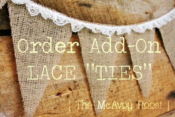 Lace Ties Charge Add-On